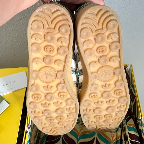 Adidas Gazelle X GG Beige Monogram - Size: US (11.5) - Picture 5 of 7